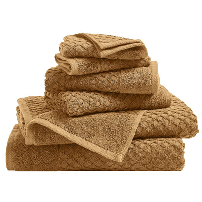 Cotton Diamond Waffle Weave Bath Towel Set – Grayson Collection – view 216