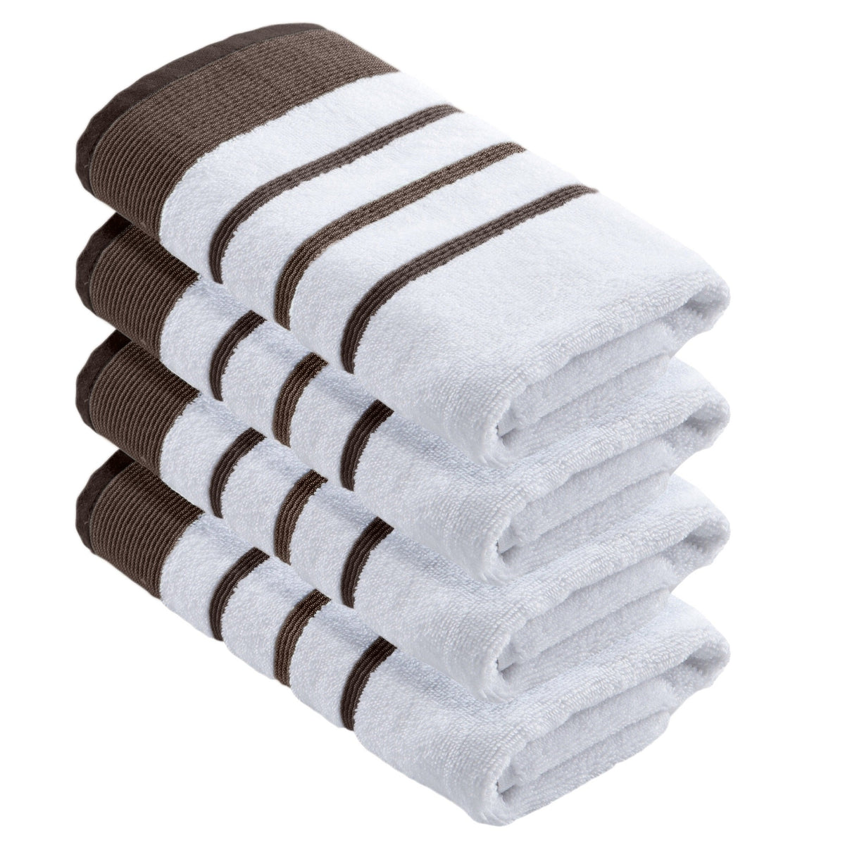 Decorative Cotton Stripe Bath Towel Set – Noelle Collection – view 132
