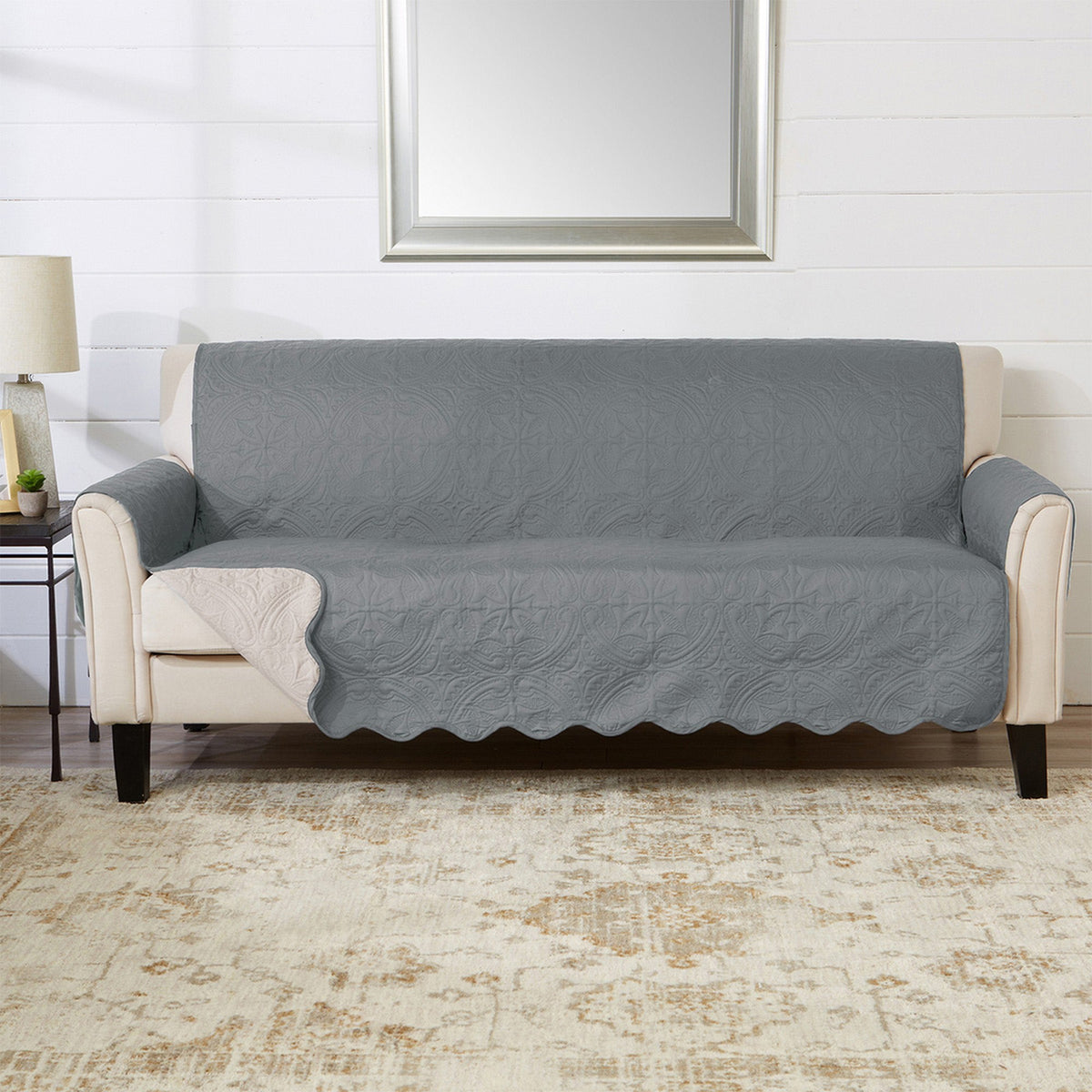 Medallion Stitch Furniture Protector – Elenor Collection Sofa Cover – view 139