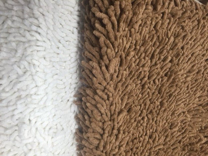 Brown Camel Cotton Chenille Area Rug, Runner and Doormat – view 3