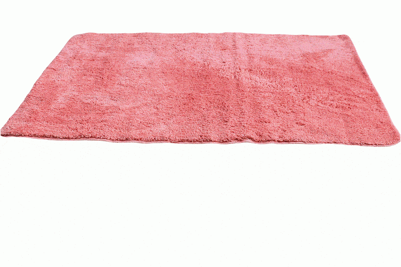 Polyester Microfiber Floor Mat in Salmon Coral Pink