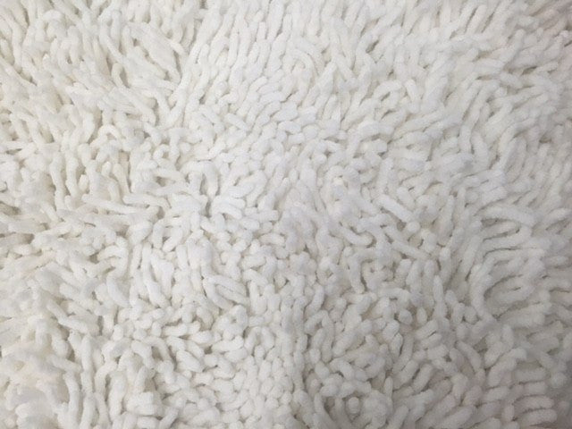 White Ivory Cotton Chenille Area Rug, Runner and Doormat – view 2