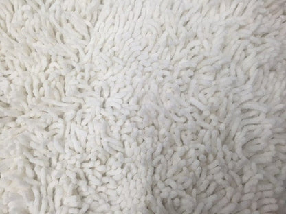 White Ivory Cotton Chenille Area Rug, Runner and Doormat – view 2
