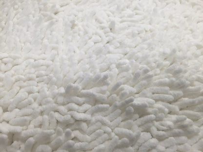 White Ivory Cotton Chenille Area Rug, Runner and Doormat – view 3
