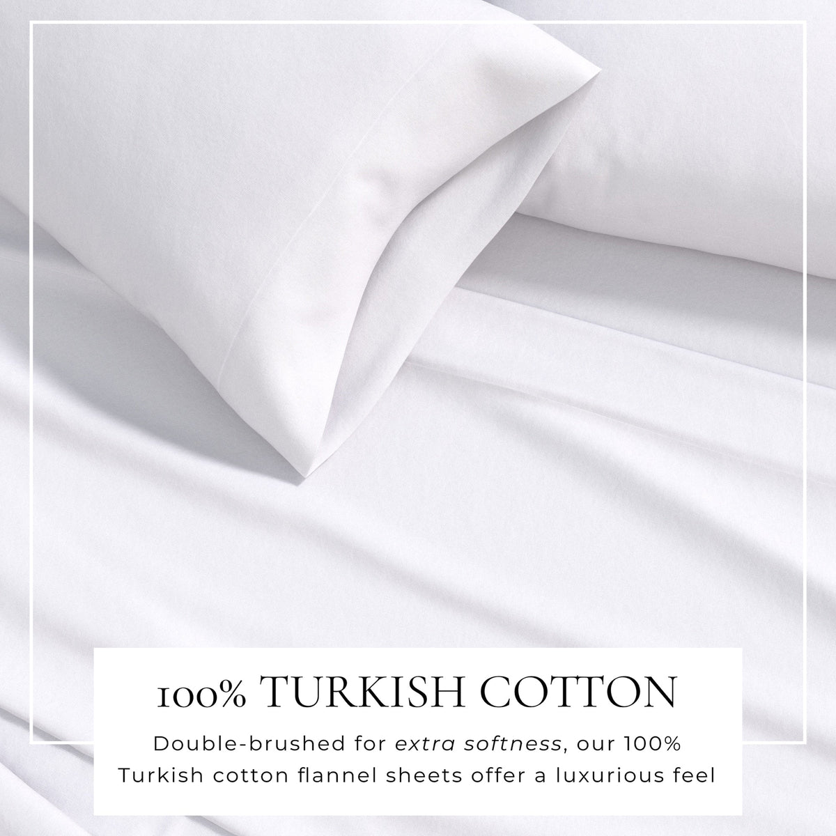 Solid Cotton Flannel Sheet Set – Nordic Collection – view 2