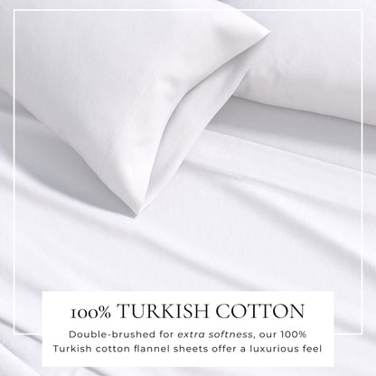 Solid Cotton Flannel Sheet Set – Nordic Collection – view 2