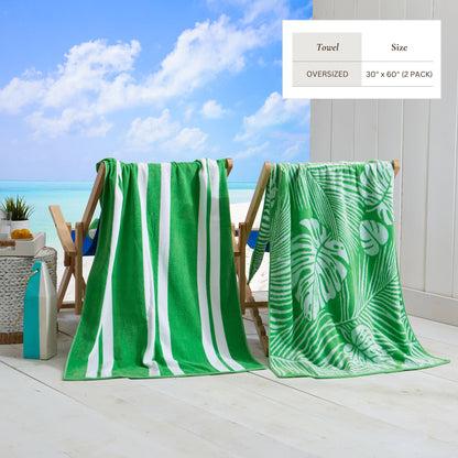 Maui Collection Cotton Velour Beach Towels, 30 x 60 Inch 2 or 4 Pack – view 23