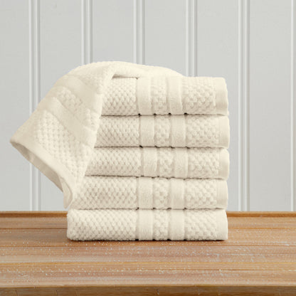 100% Cotton Checkered Jacquard Bath Towel Set – Giuliana Collection – view 29