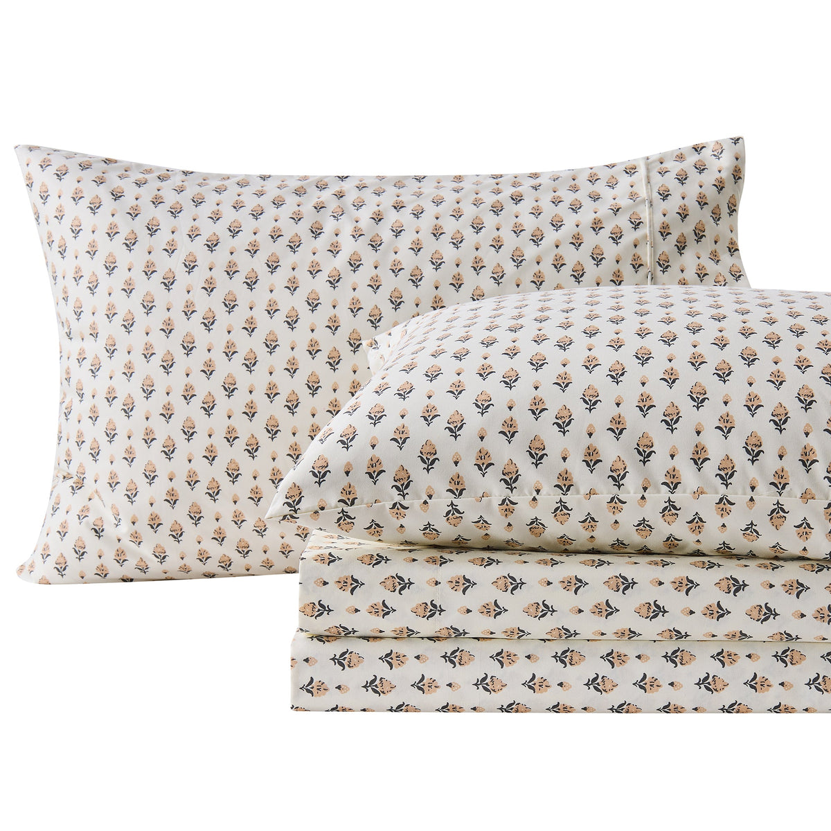 Watercolor Floral Microfiber Sheet Set – Delia Collection – view 72
