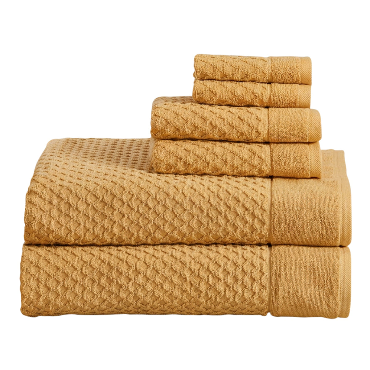 Cotton Diamond Waffle Weave Bath Towel Set – Grayson Collection – view 114