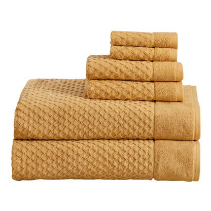 Cotton Diamond Waffle Weave Bath Towel Set – Grayson Collection – view 114