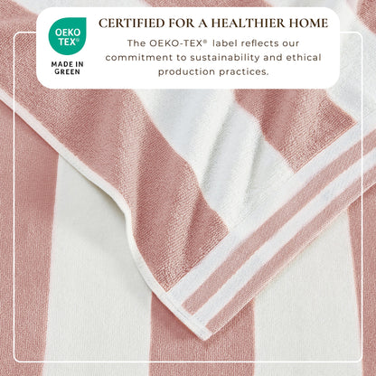 Pastel Striped Cabana Beach Towel – Edgartown Collection – view 80