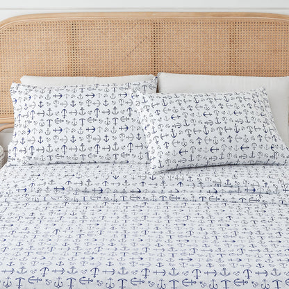Coastal Printed Microfiber Sheet Set – Newport Collection – view 8