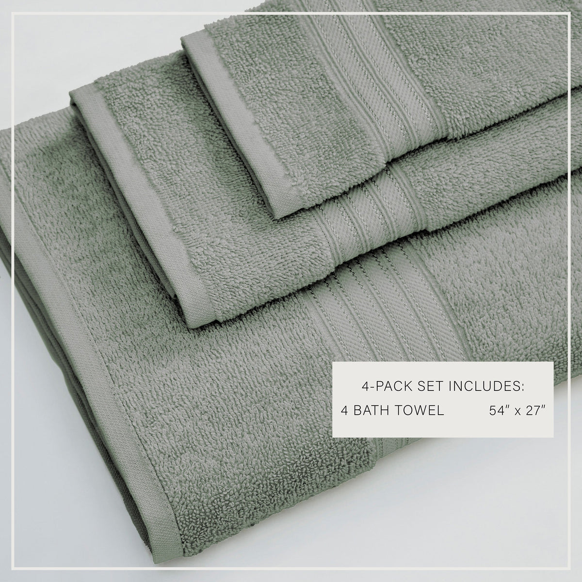 Cooper Collection Cotton Terry Bath Towel Set, Lightweight and Soft – view 86