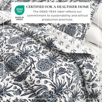 Pineapple Grove Printed Cotton Quilt Set – Bernice Collection – view 5