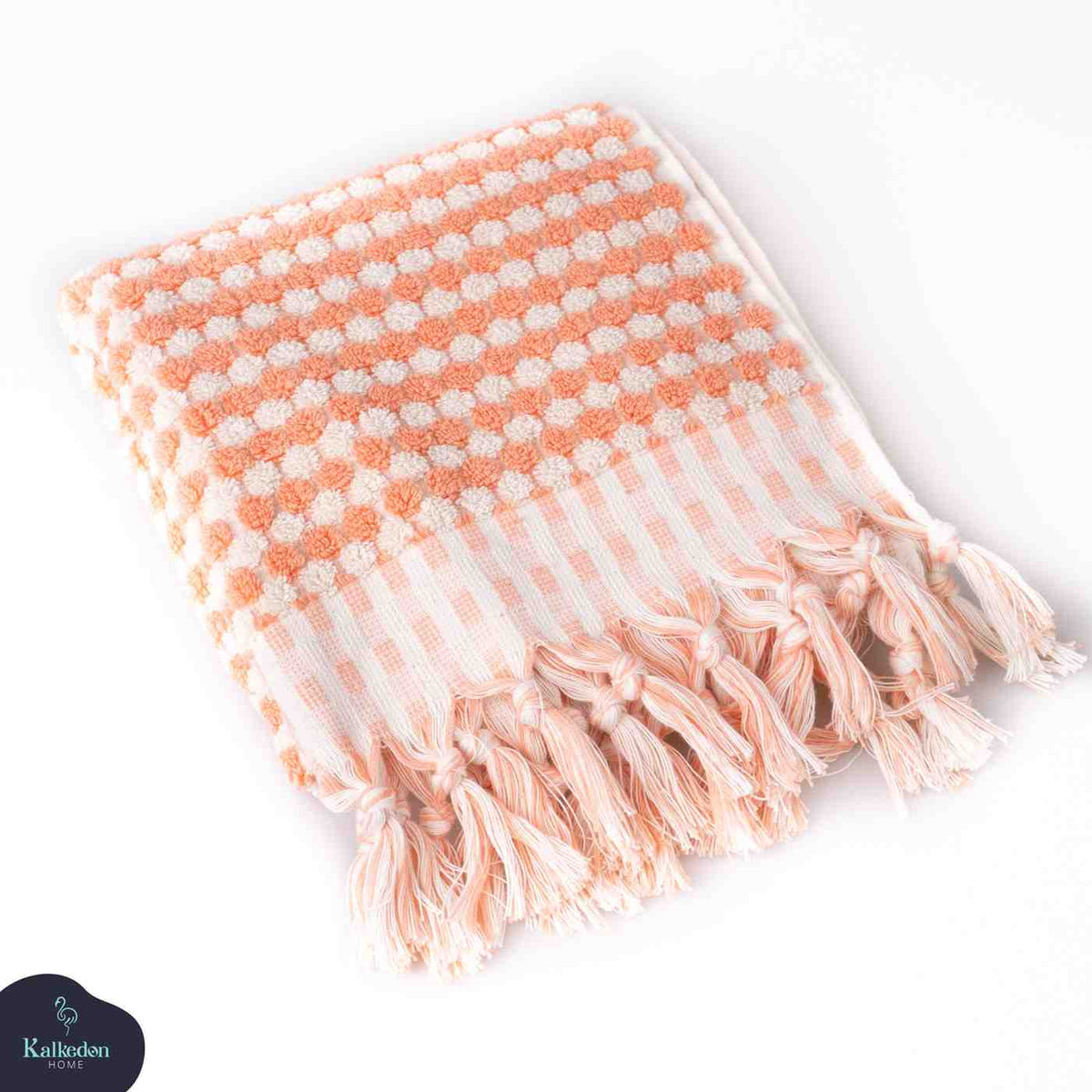 Pom Pom Organic Turkish Cotton Hand Towel, Handwoven 17 x 35 Inch – view 29