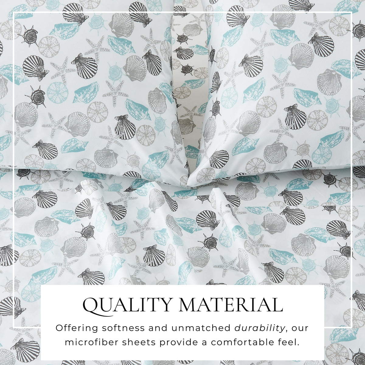 Coastal Printed Microfiber Sheet Set – Newport Collection – view 30