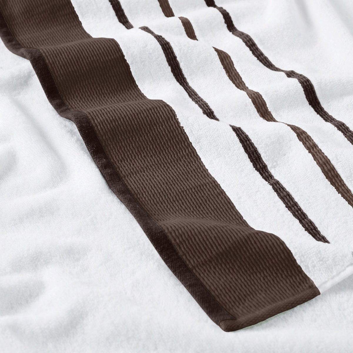 Decorative Cotton Stripe Bath Towel Set – Noelle Collection – view 136