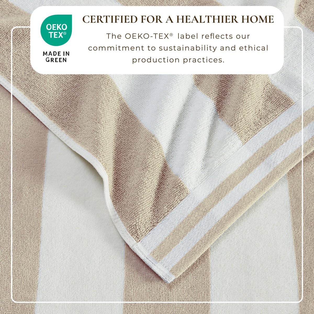 Pastel Striped Cabana Beach Towel – Edgartown Collection – view 8