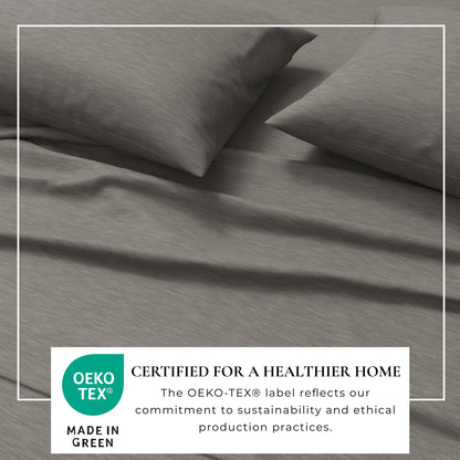 Heathered Jersey Knit Sheet Set – Carmen Collection – view 32