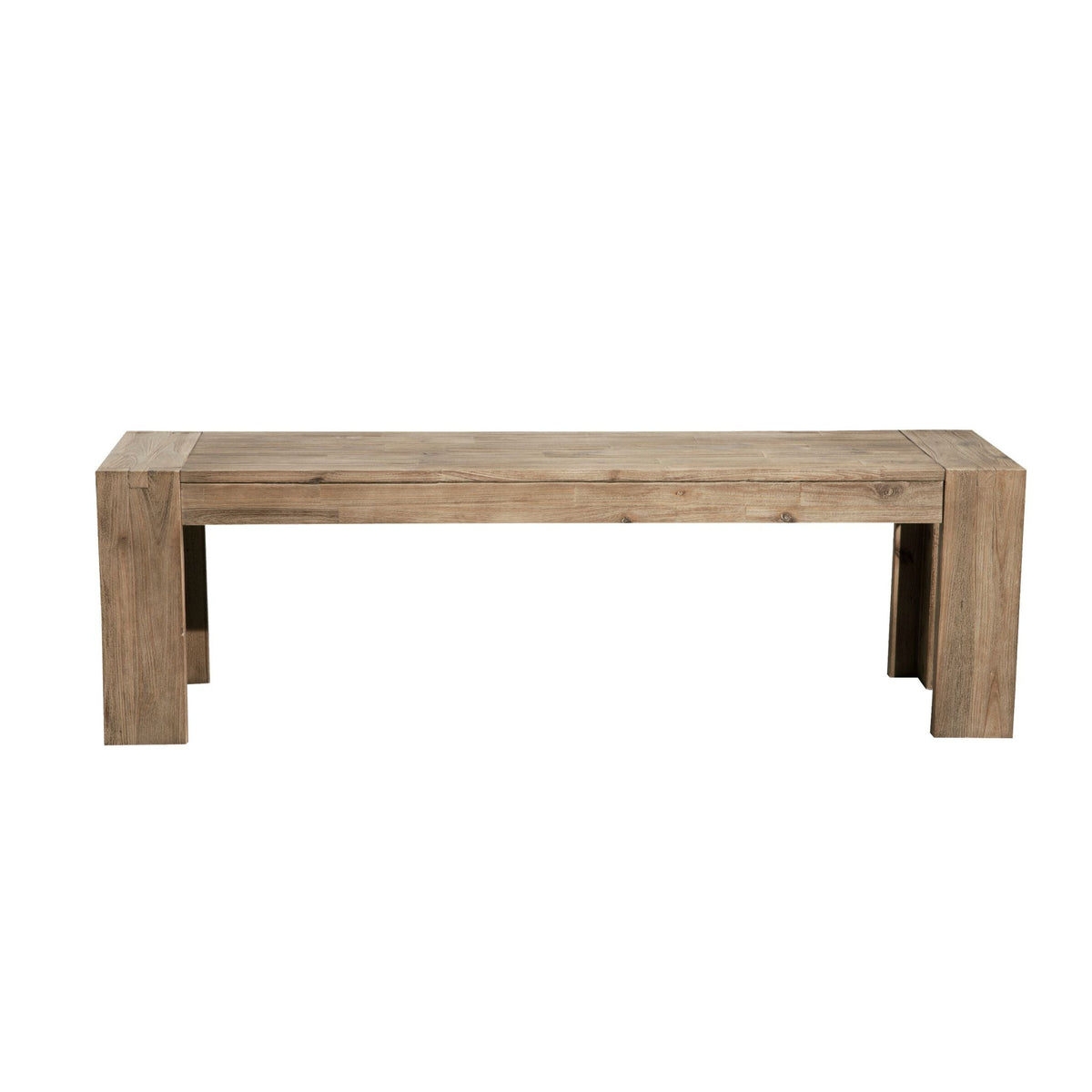 Seashore Acacia Dining Bench in Sandblasted Antique Natural – view 3