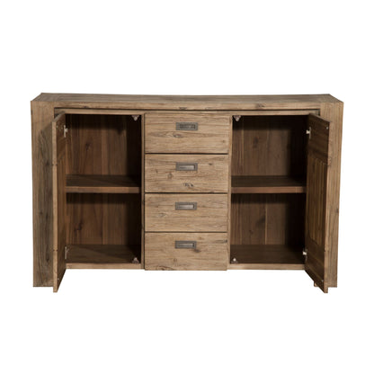 Seashore Solid Acacia Wood Sideboard, Antique Natural Finish – view 7