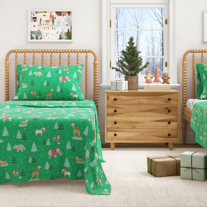 Turkish Cotton Christmas Flannel Sheets – Whittaker Holiday Prints – view 56