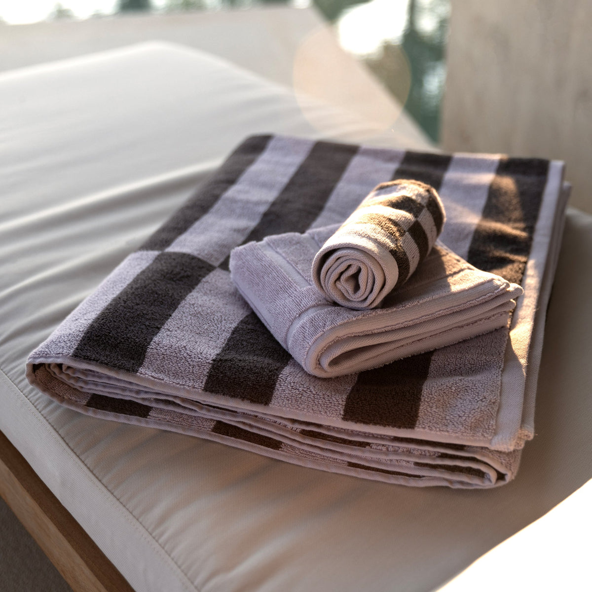 Shadmoor Australian Cotton Towels with Geometric Pattern, 600 GSM – view 12
