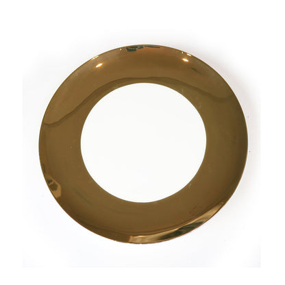 Fine Bone China Dinner Plates with Wide Gold Rim, Set of 4 – view 5