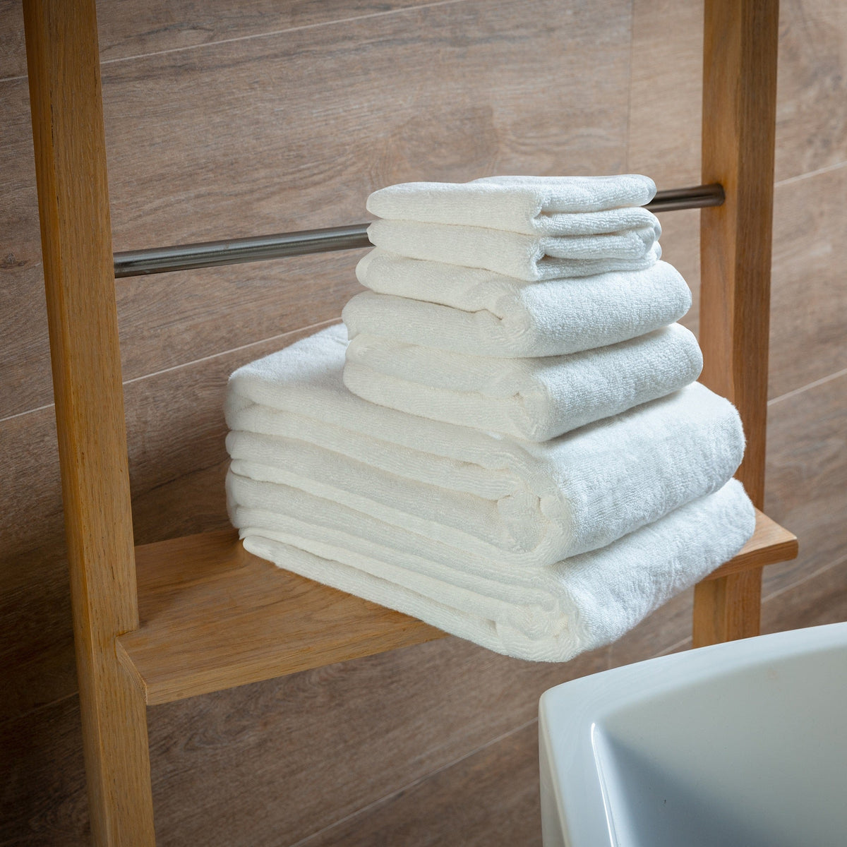 Luxury Organic Cotton Six-Piece Bath Towel Set, GOTS Certified – view 10