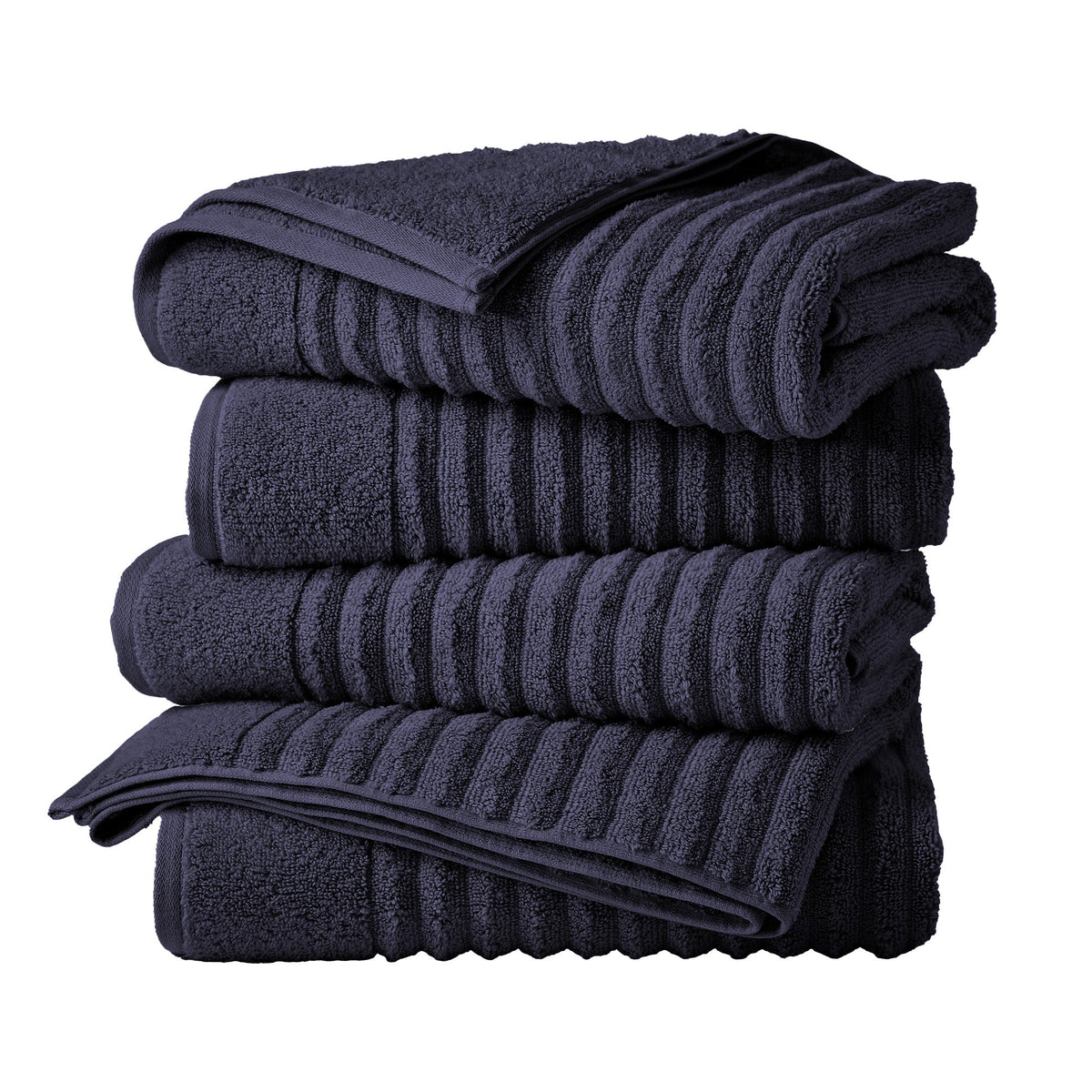 Karina Collection Luxury Combed Cotton Ribbed Bath Towel Set – view 223
