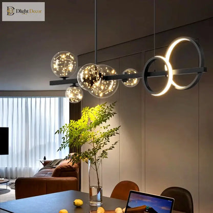 Sleek Modern 95 cm LED Pendant Light for Living and Dining Room – view 4