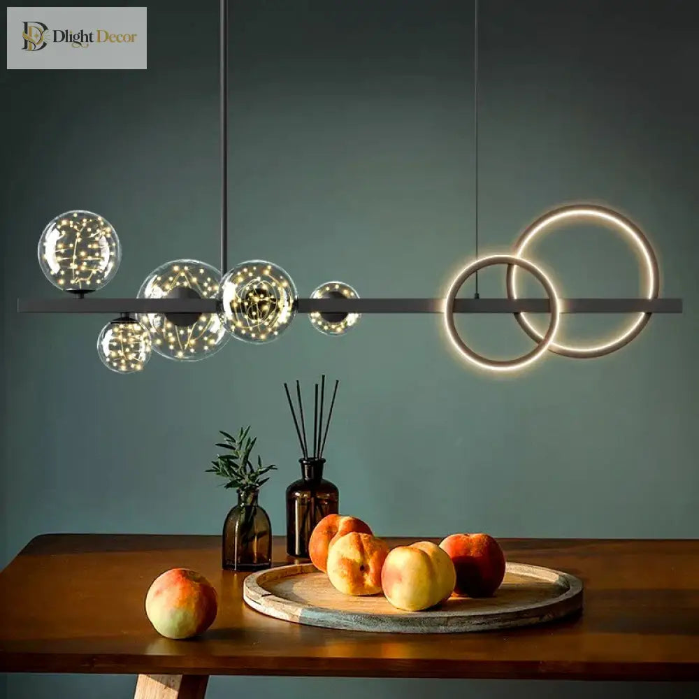 Sleek Modern 95 cm LED Pendant Light for Living and Dining Room – view 3