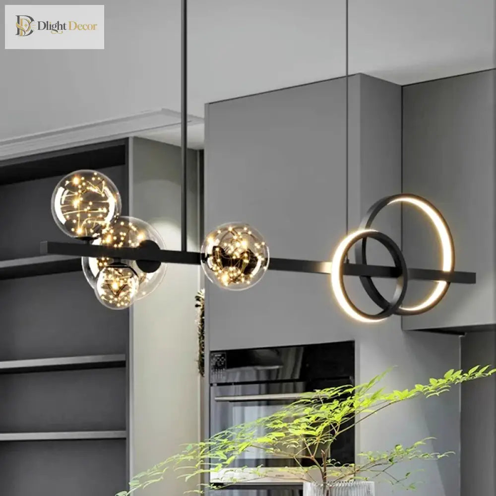 Sleek Modern 95 cm LED Pendant Light for Living and Dining Room – view 2