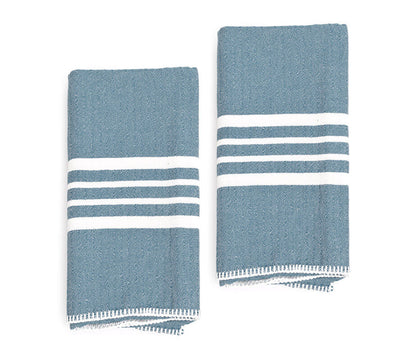 Farmhouse Turkish Cotton Hand Towels Without Fringe, Set of 2 – view 10