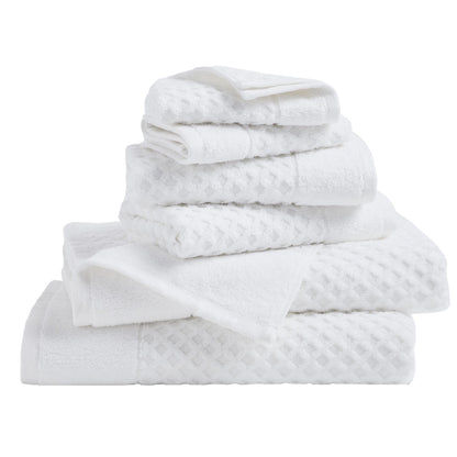 Cotton Diamond Waffle Weave Bath Towel Set - Grayson Collection