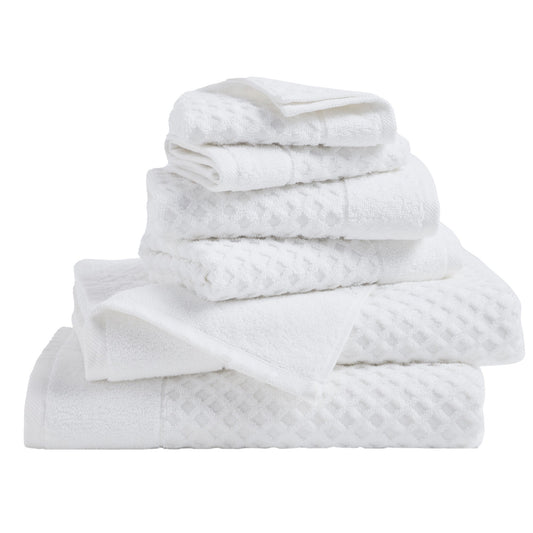 Cotton Diamond Waffle Weave Bath Towel Set - Grayson Collection