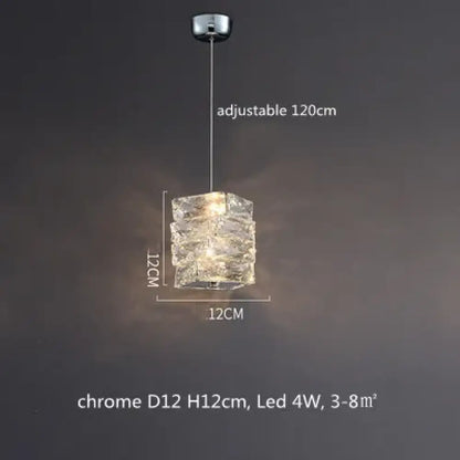 Sophisticated K9 Crystal Ring LED Chandelier, Dimmable, Chrome – view 7