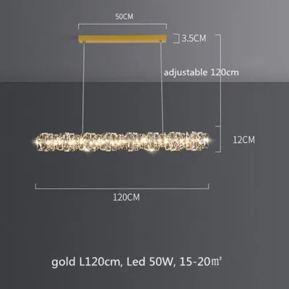 Sophisticated K9 Crystal Ring LED Chandelier, Dimmable, Chrome – view 20