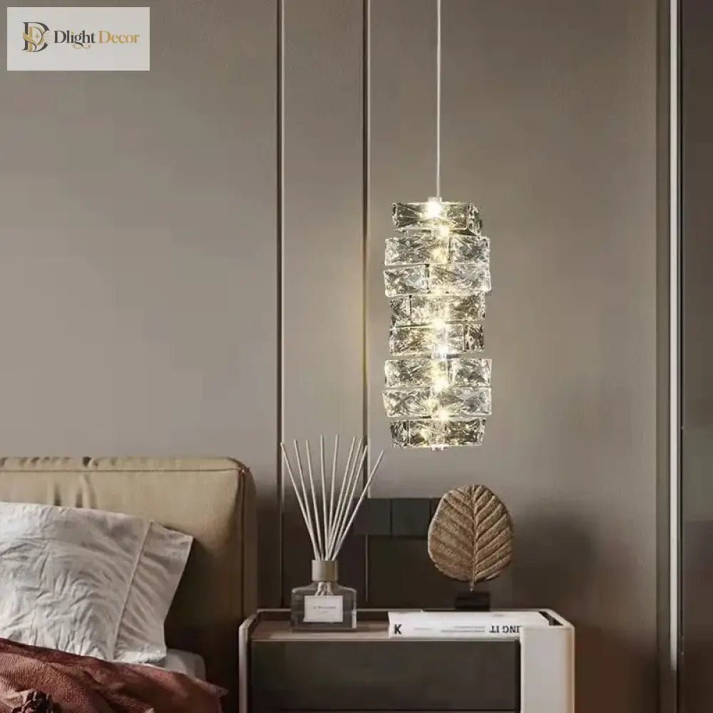 Sophisticated K9 Crystal Ring LED Chandelier, Dimmable, Chrome – view 4