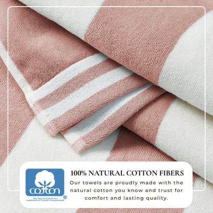 Pastel Striped Cabana Beach Towel – Edgartown Collection – view 87