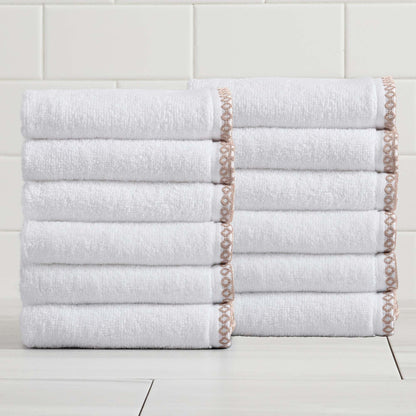 Valery Collection Border-Stitched Cotton 6-Piece Towel Set – view 43