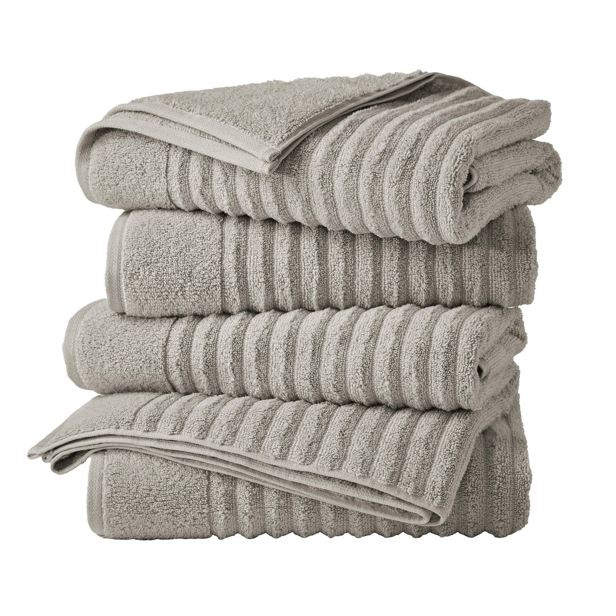 Karina Collection Luxury Combed Cotton Ribbed Bath Towel Set – view 175