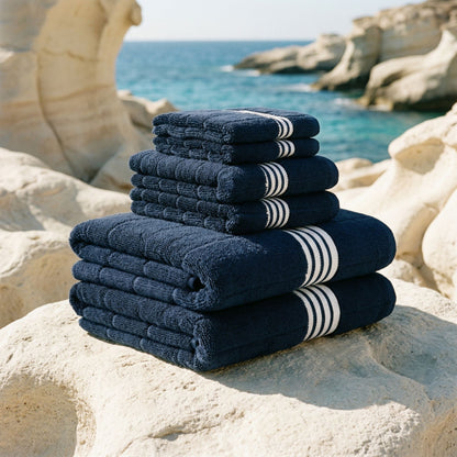 Nautilus Australian Cotton Striped Bath Towels, 600 GSM Towels and Sets – view 32