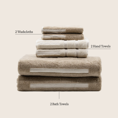 Sorrel Australian Cotton Towels, Plush 600 GSM with Geometric Accents – view 30