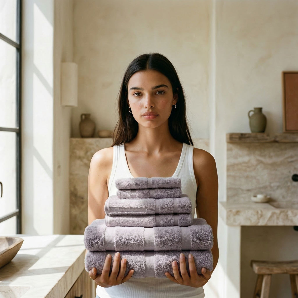 Capri Australian Cotton Bath Towels, 600 GSM Plush Towels and Sets – view 61