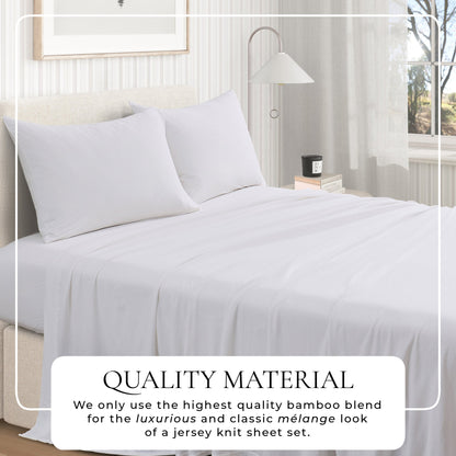 Viscose from Bamboo and Cotton Blend Jersey Knit Sheet Set – view 2