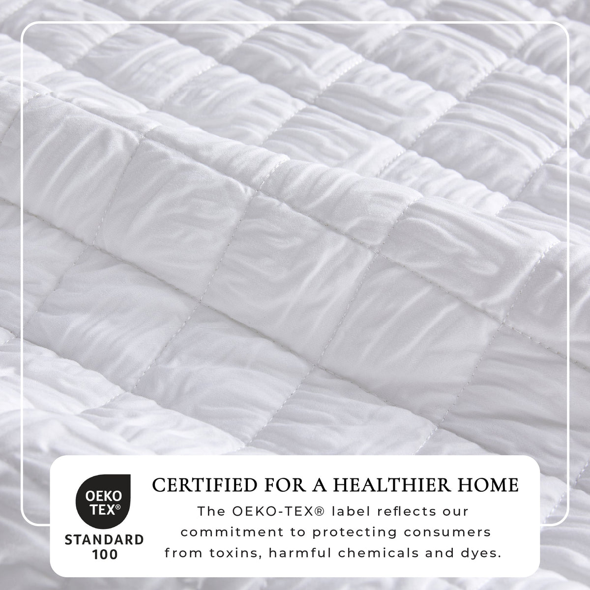 White Diamond Embossed Reversible Quilt Set – Diamond Microsculpt – view 3