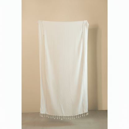 Su Diamond Weave Striped Turkish Towel, 100% Cotton, 35 x 66 Inch – view 9