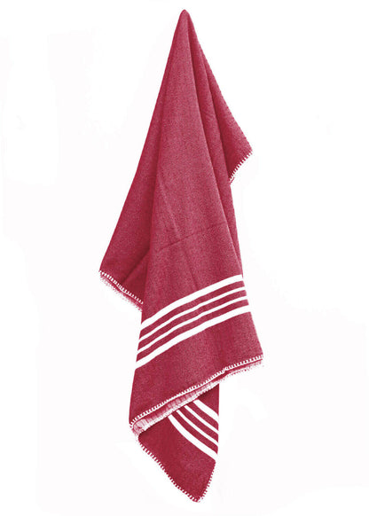 Farm House Turkish Towel Without Fringe, 39 x 70 Inch Handwoven Cotton – view 5